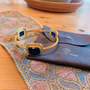 Classic Julie Vos bangle With Blue Stones
